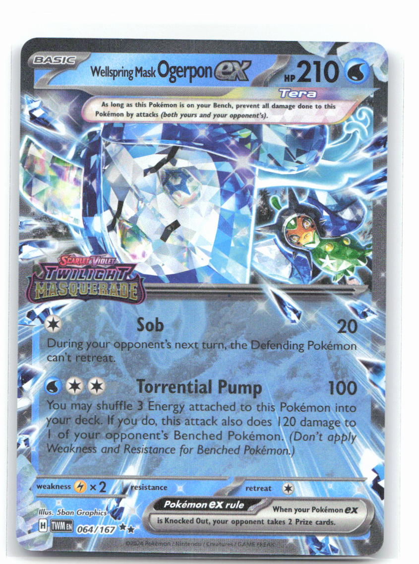 Wellspring Mask Ogerpon ex (Twilight Masquerade Stamp)