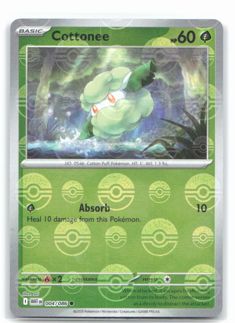 Cottonee (Poke Ball Pattern)