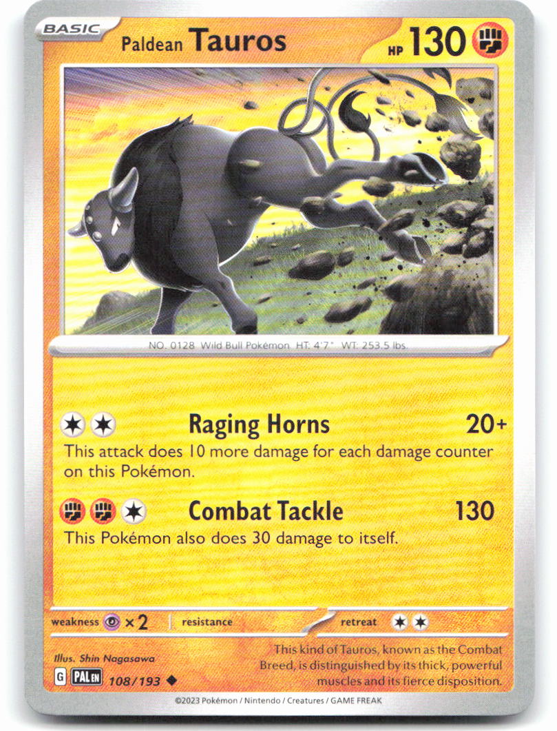 Paldean Tauros - 108/193