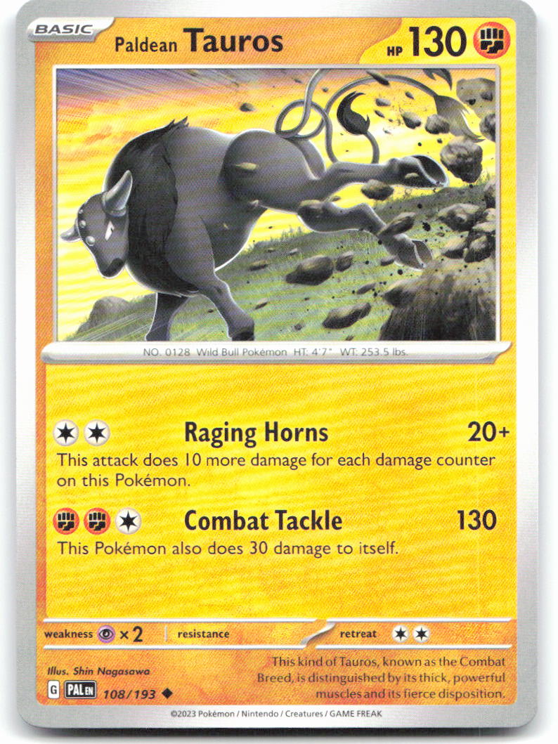 Paldean Tauros - 108/193
