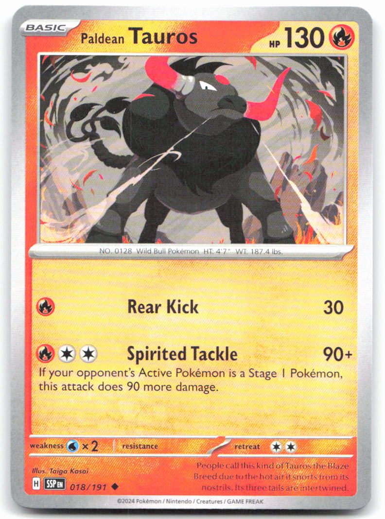 Paldean Tauros - 018/191
