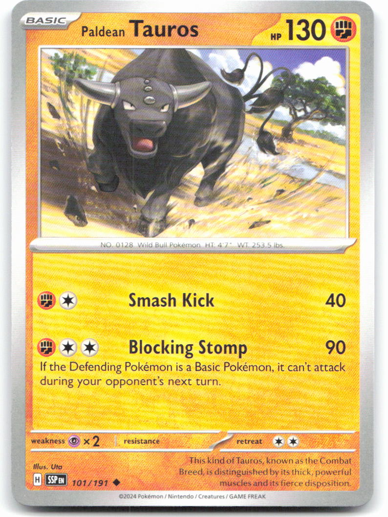 Paldean Tauros - 101/191