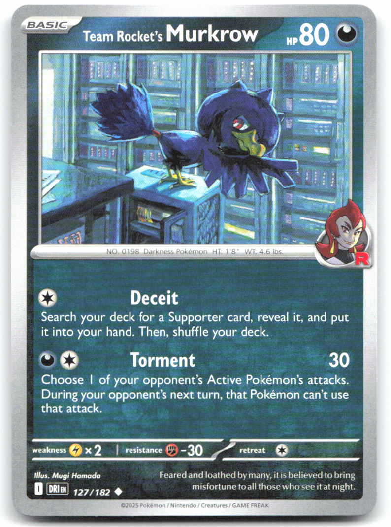 Team Rocket's Murkrow - 127/182