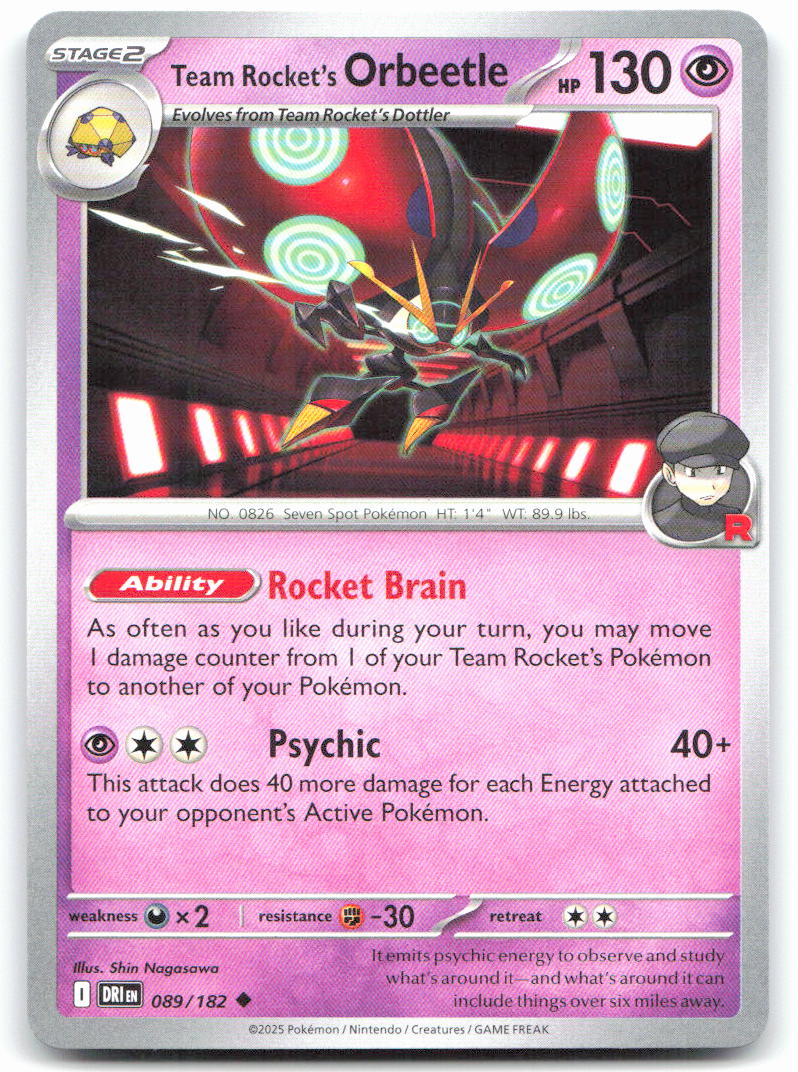 Team Rocket's Orbeetle - 089/182