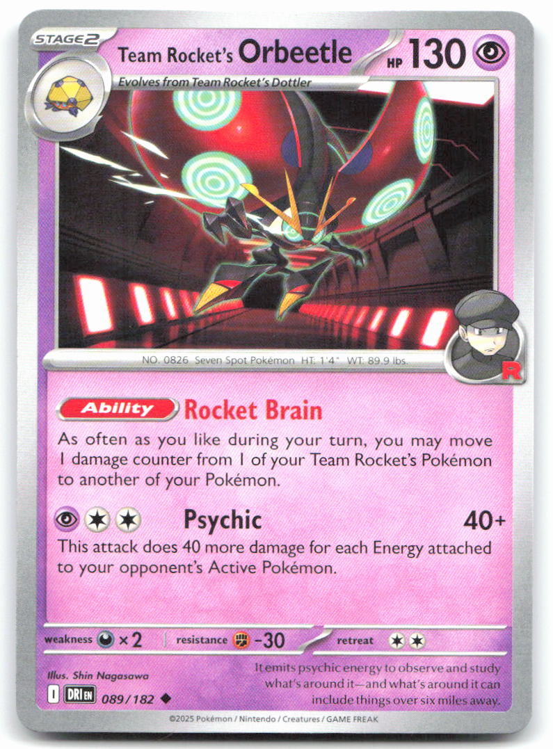 Team Rocket's Orbeetle - 089/182