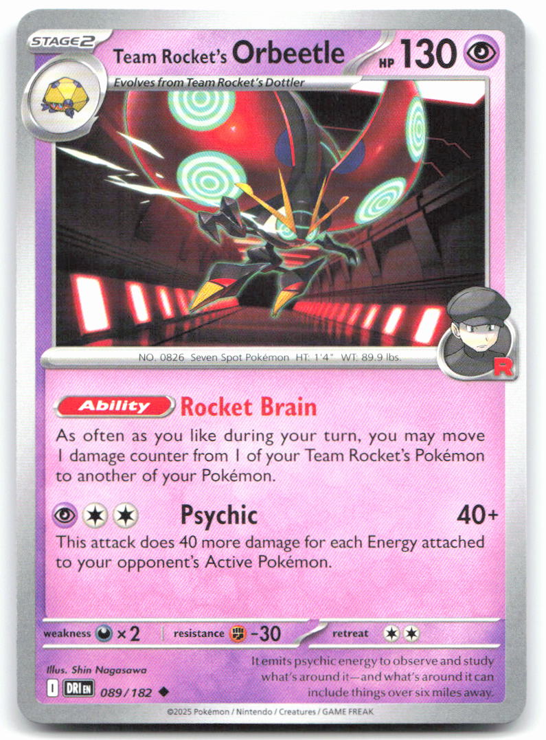 Team Rocket's Orbeetle - 089/182