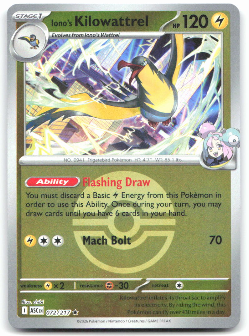 Iono's Kilowattrel (Poke Ball)