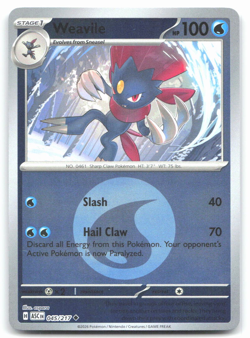 Weavile - 045/217 (Energy Symbol Pattern)